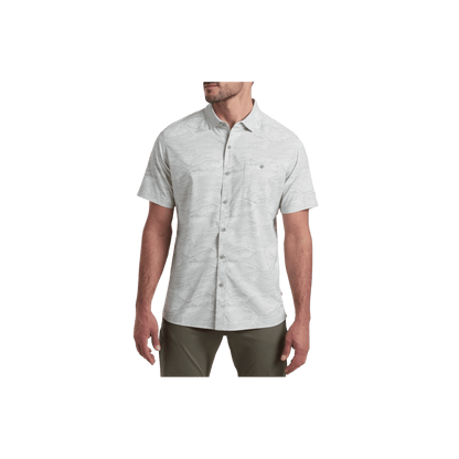 KUHL MEN'S PERSUADR SHORT SLEEVE - BONE - FRONT VIEW