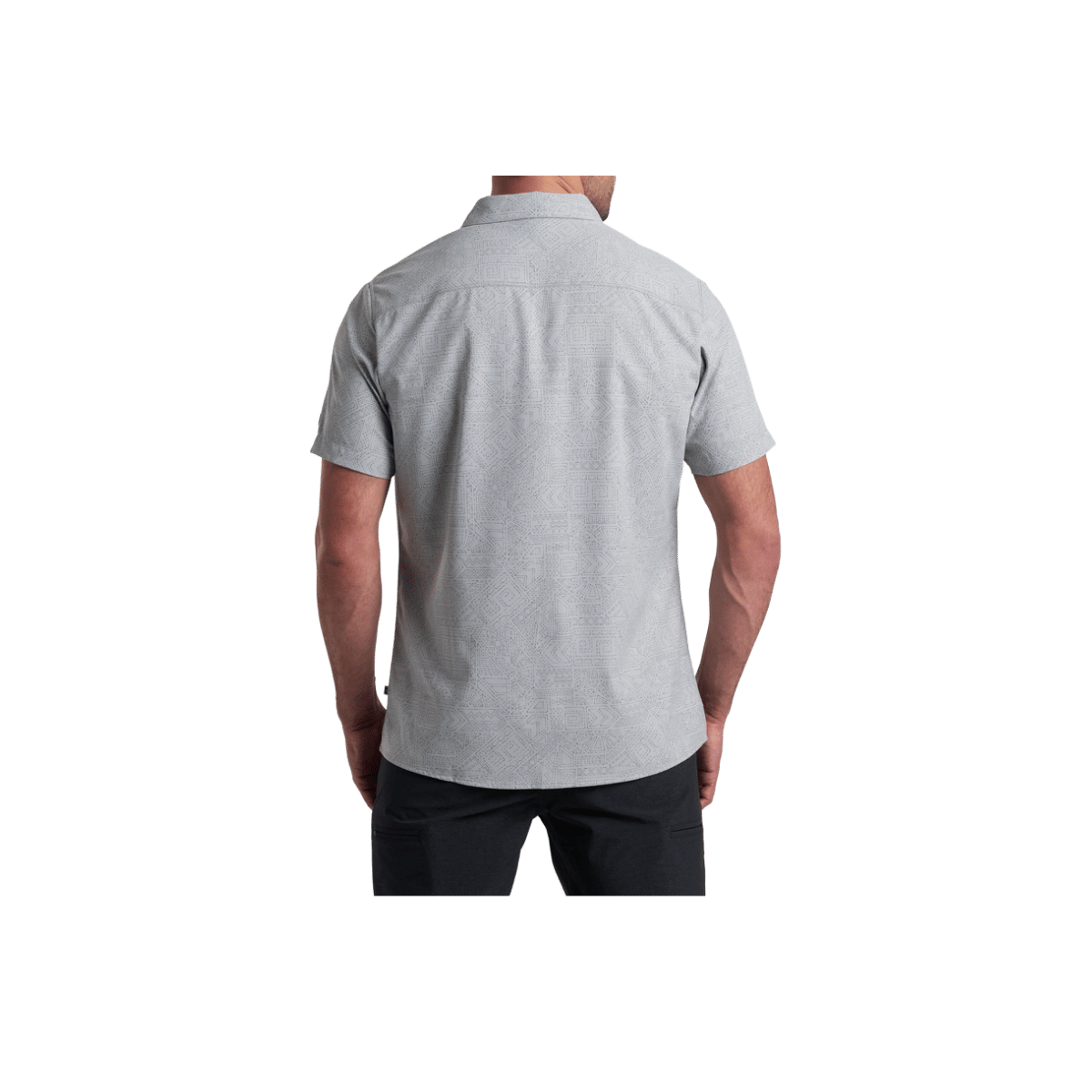 KUHL MEN'S PERSUADR SHORT SLEEVE - ASH - BACK VIEW