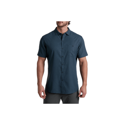 KUHL MEN'S PERSUADR SHORT SLEEVE - MIDNIGHT TIDE - FRONT VIEW