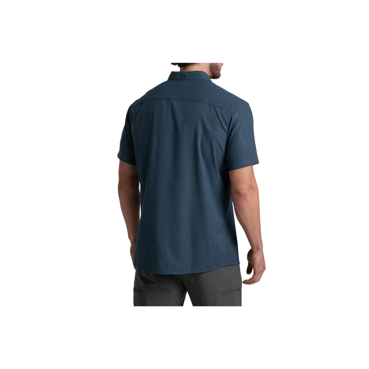KUHL MEN'S PERSUADR SHORT SLEEVE - MIDNIGHT TIDE - BACK VIEW