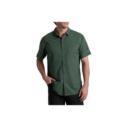 KUHL MEN'S PERSUADR SHORT SLEEVE - SMOKED PINE - FRONT
