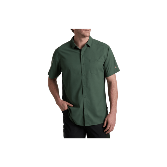 KUHL MEN'S PERSUADR SHORT SLEEVE - SMOKED PINE - FRONT