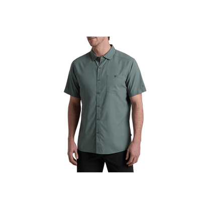 KUHL MEN'S PERSUADR SHORT SLEEVE - TITANIUM - FRONT VIEW