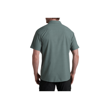 KUHL MEN'S PERSUADR SHORT SLEEVE - TITANIUM - BACK VIEW