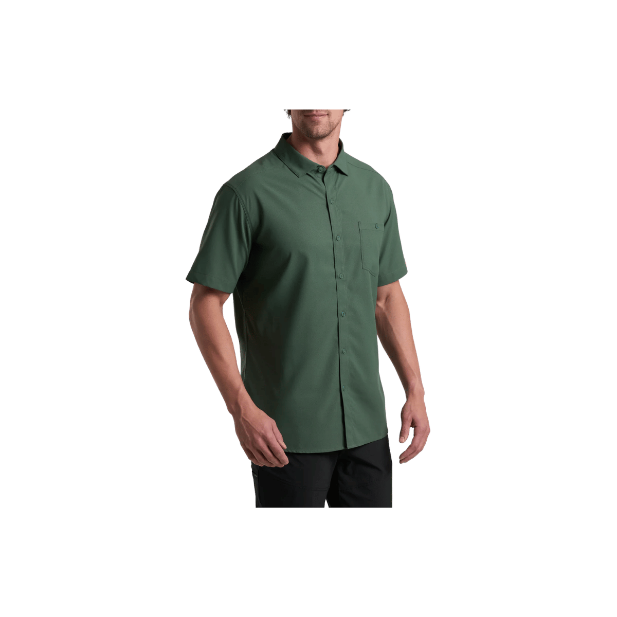 KUHL MEN'S PERSUADR SHORT SLEEVE - CYPRESS - FRONT VIEW