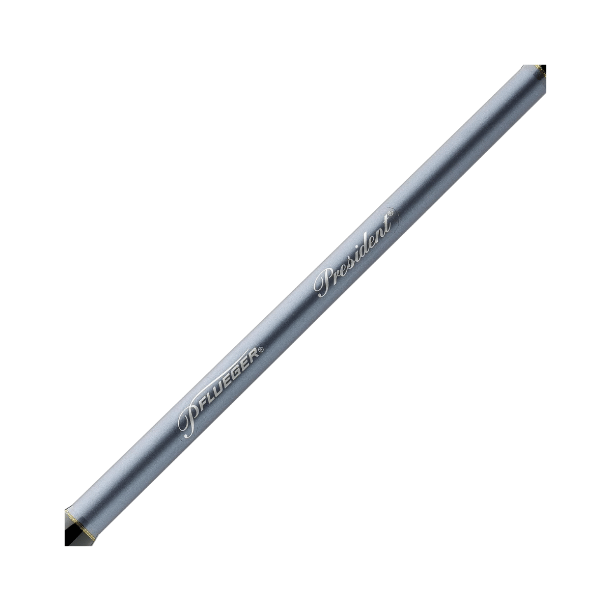 PFLUEGER PRESIDENT SPINNING ROD, ROD BLANK, LOGO, LIGHT BLUE