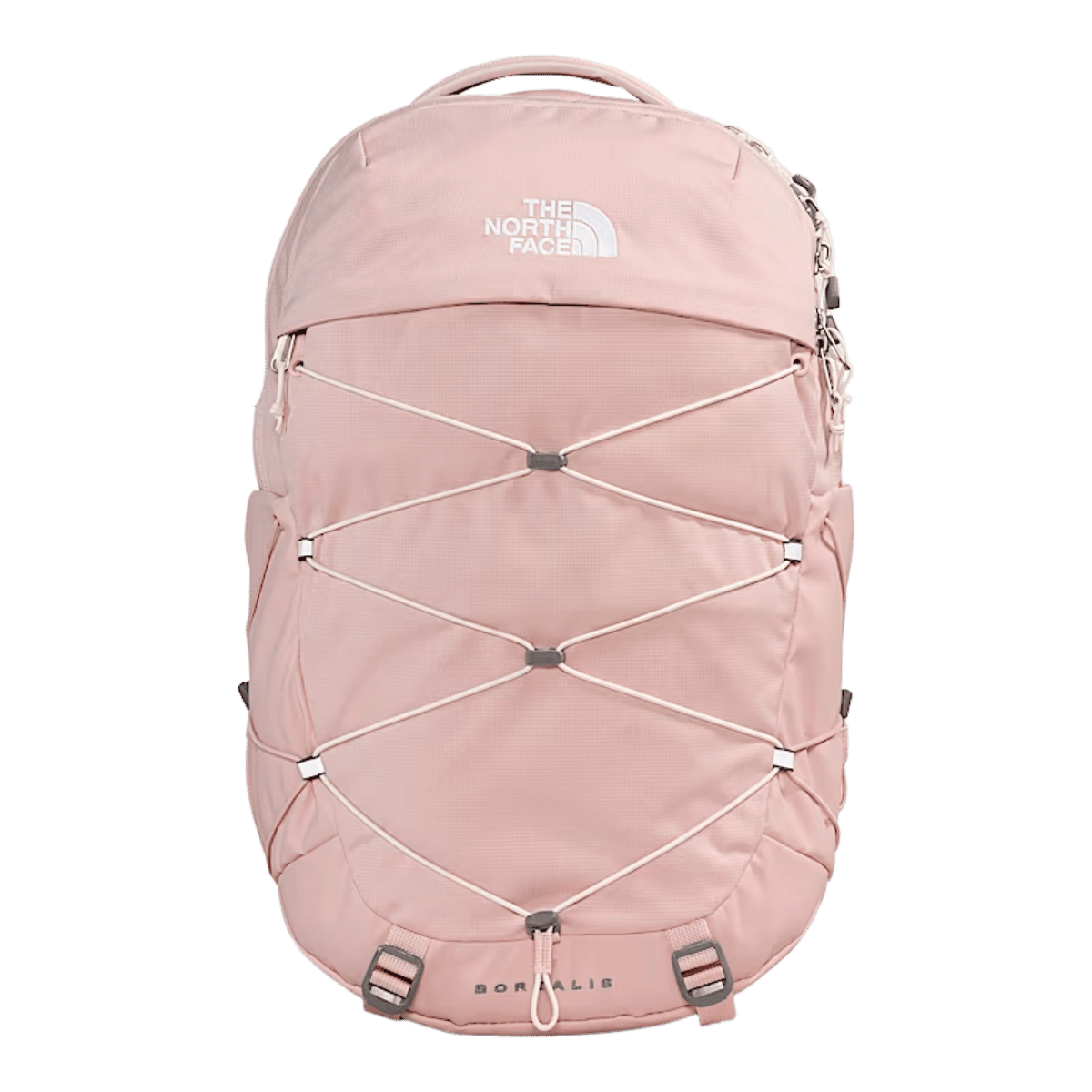 NORTHFACE WOMEN'S BOREALIS BACKPACK-NPF - PINK DARK HEATHER/GARDENIA WHITE FRONT