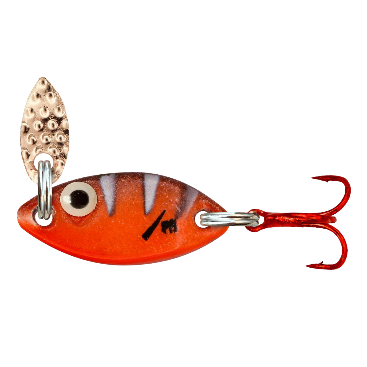 PK LURES TUNGSTEN PREDATOR FLASH SPOON 1/16 OZ. BENGAL TIGER GLOW