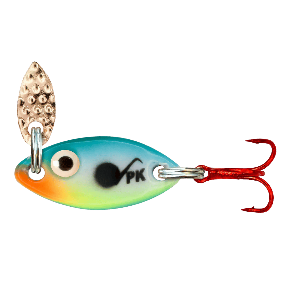 PK LURES TUNGSTEN PREDATOR FLASH SPOON 1/16 OZ. BLUEGILL GLOW