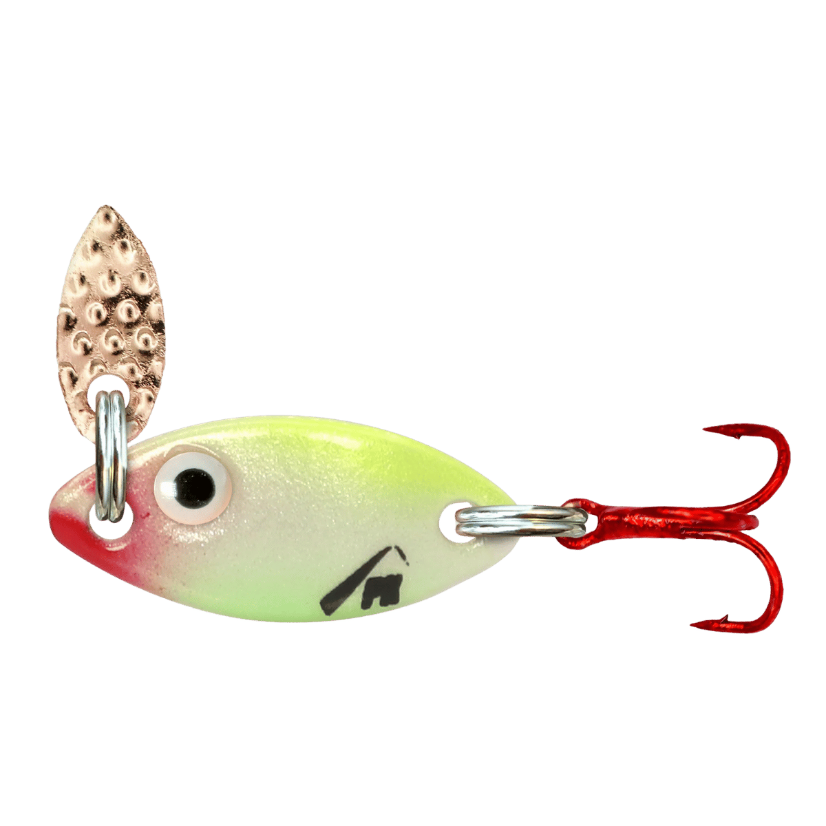 PK LURES TUNGSTEN PREDATOR FLASH SPOON 1/16 OZ. PEARL CHART