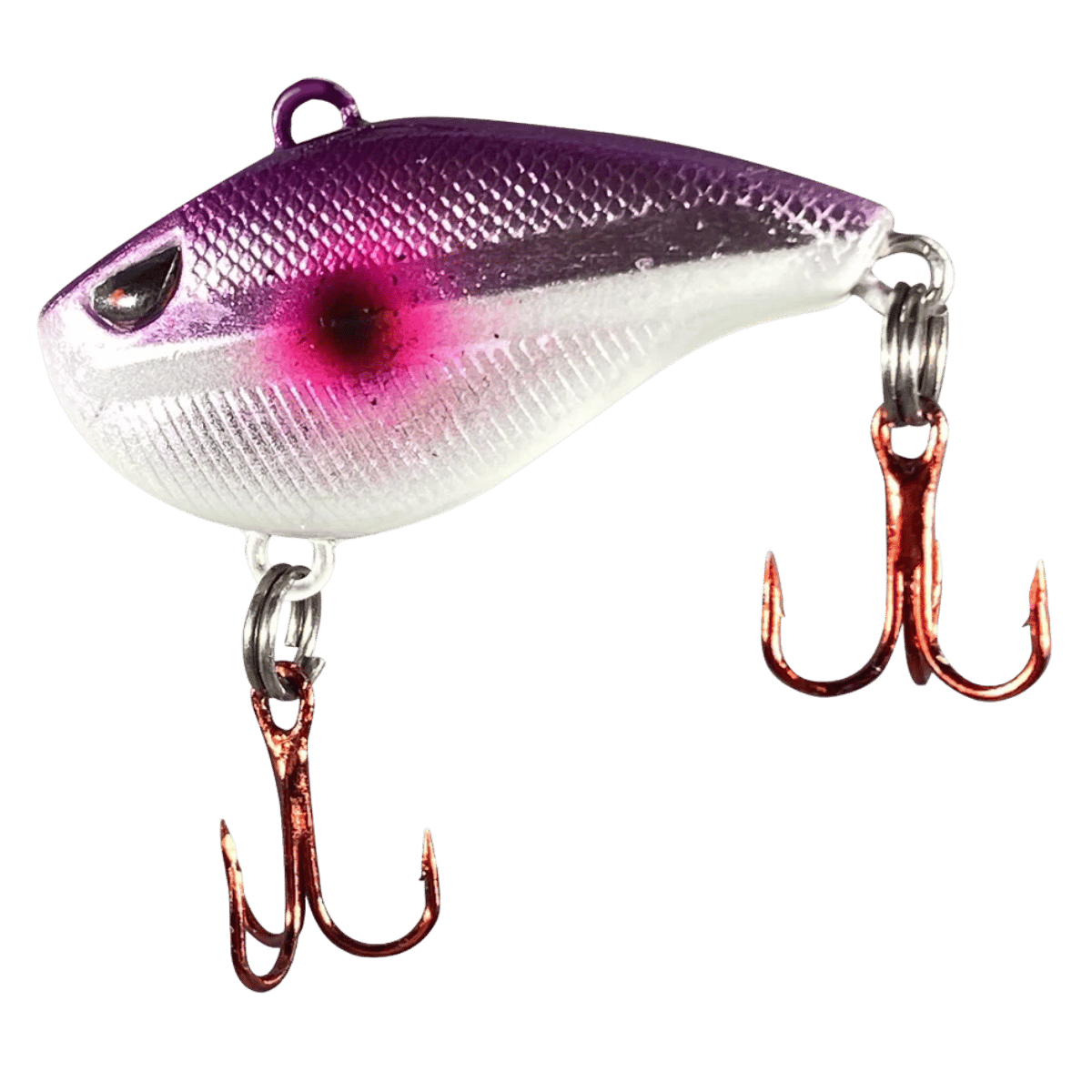 PK LURES MINI RATTL'R -  CHROME PURPLE GLOW