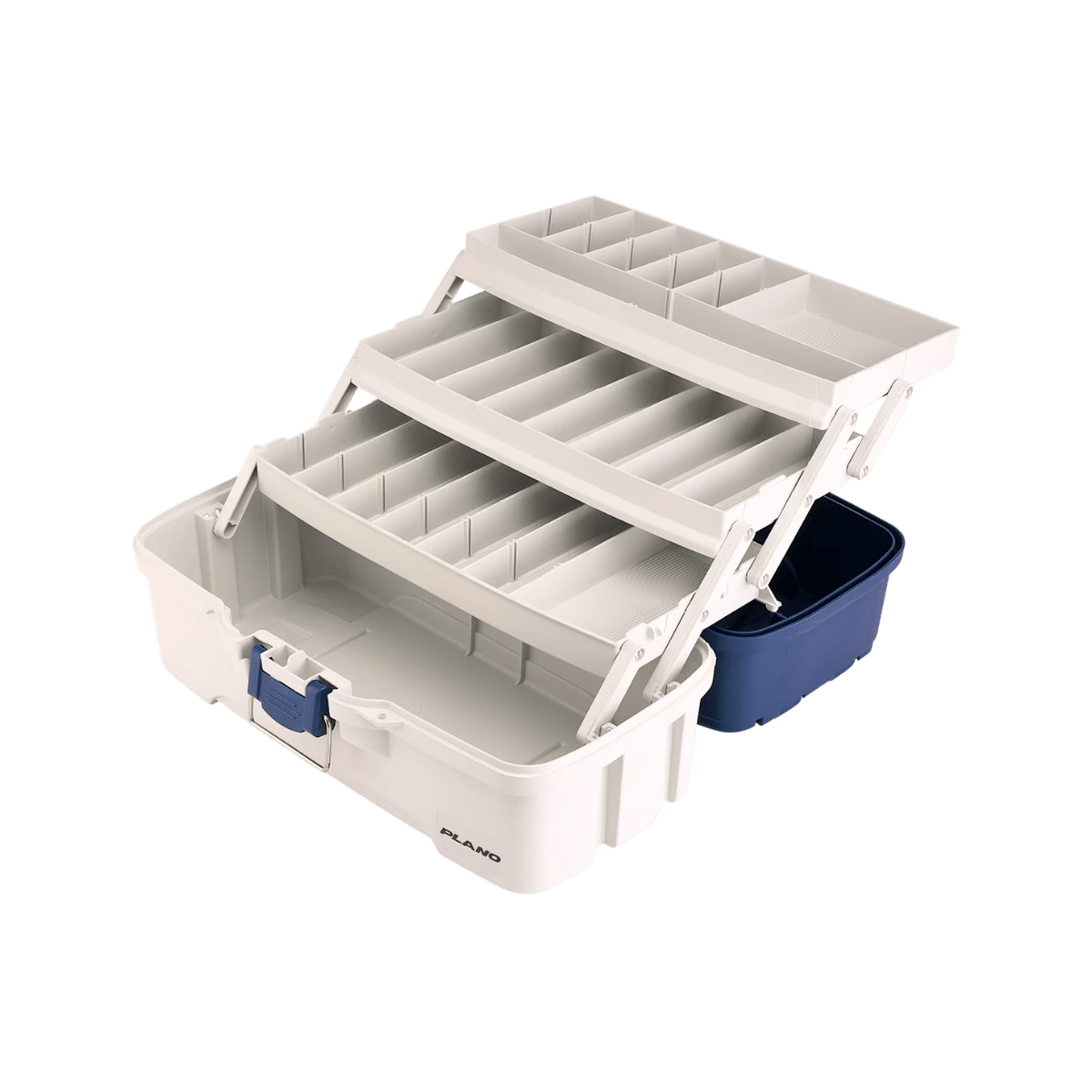 PLANO THREE TRAY TACKLE BOX BLUE WHITE