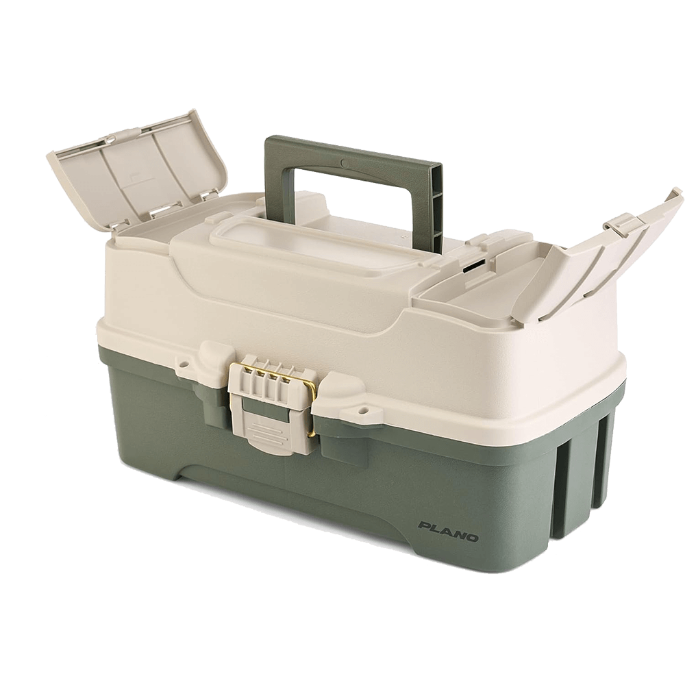 PLANO THREE-TRAY TACKLE BOX KIT FOR BASS, CATFISH, or PANFISH