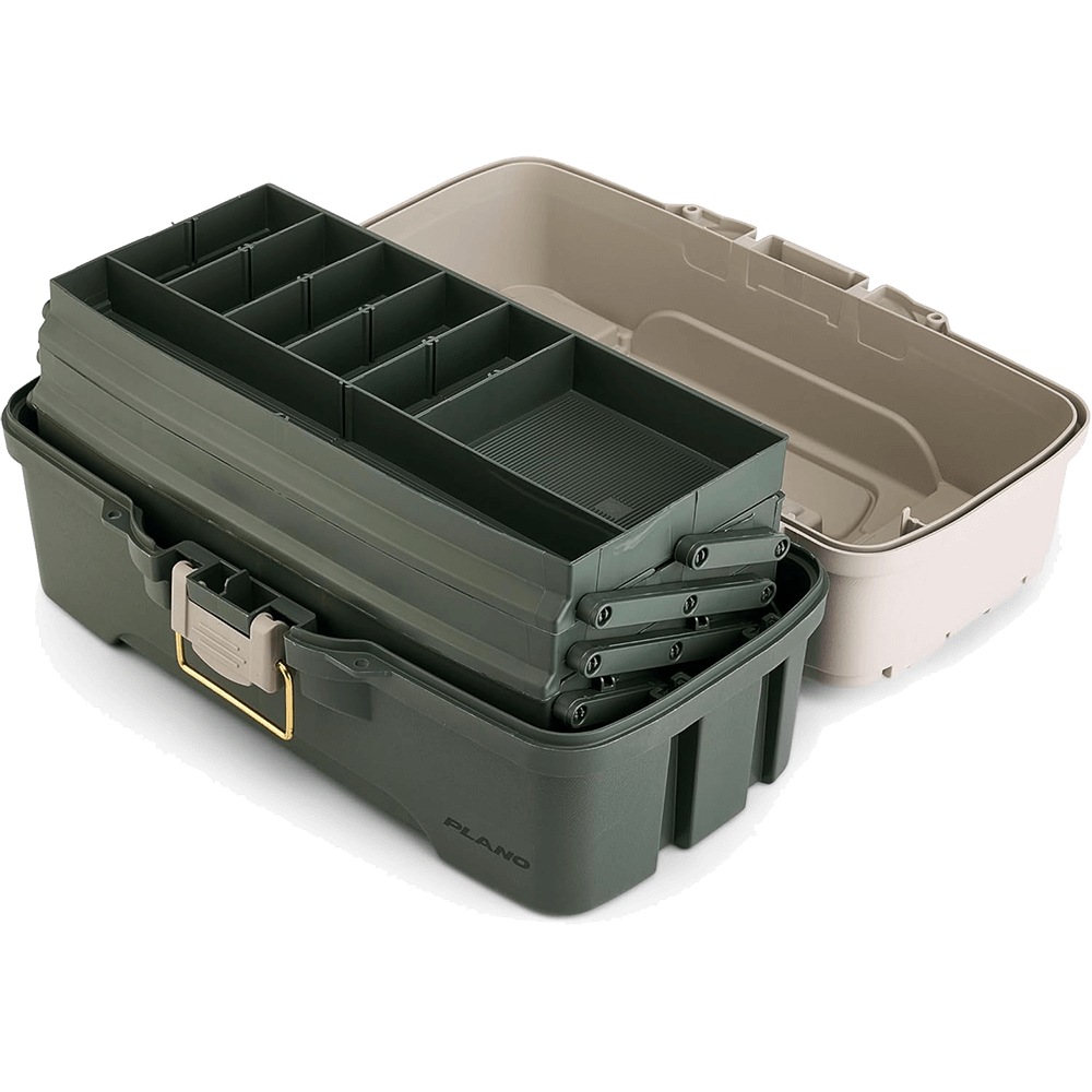 PLANO THREE-TRAY TACKLE BOX KIT FOR BASS, CATFISH, or PANFISH