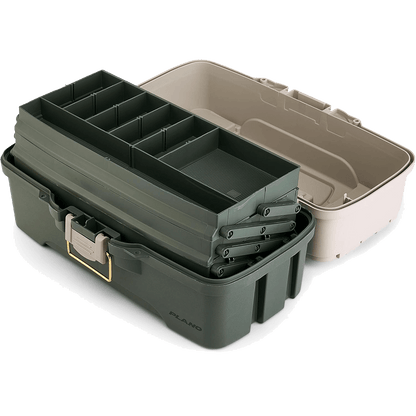 PLANO THREE-TRAY TACKLE BOX KIT FOR BASS, CATFISH, or PANFISH