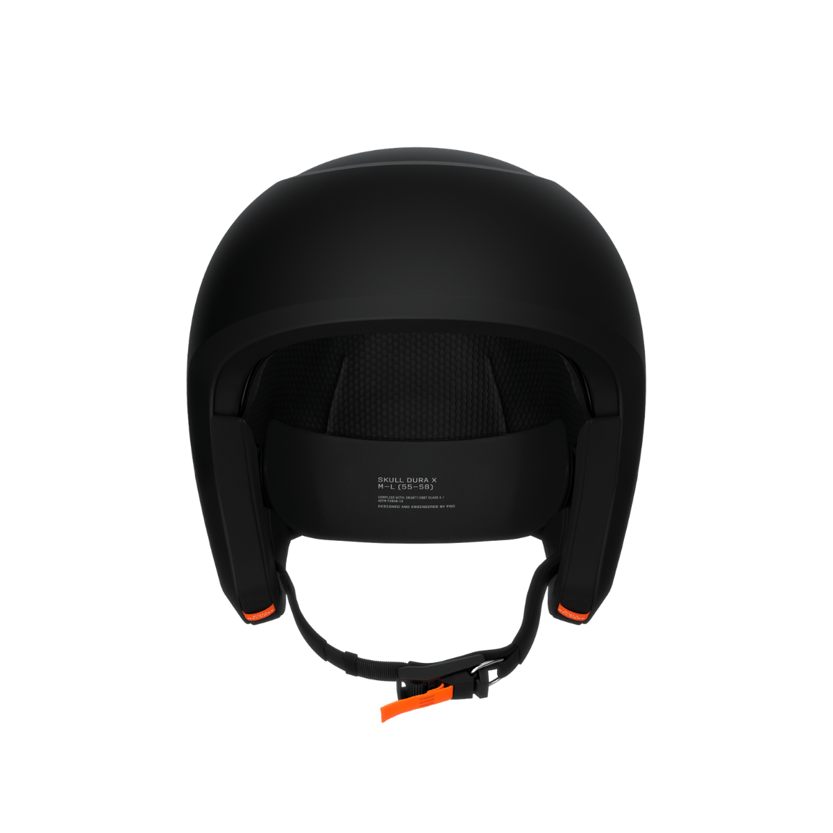 POC SKULL DURA X MIPS SKI HELMET - URANIUM BLACK MATT - FRONT VIEW