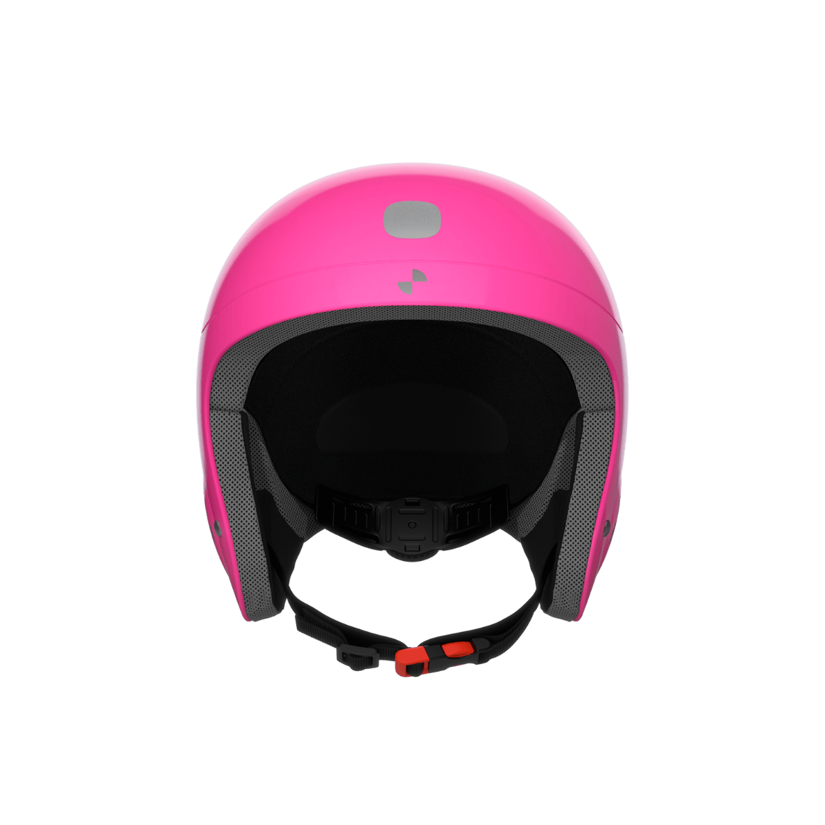 POC POCITO SKULL JUNIOR HELMET - FLUOR PINK - FRONT VIEW