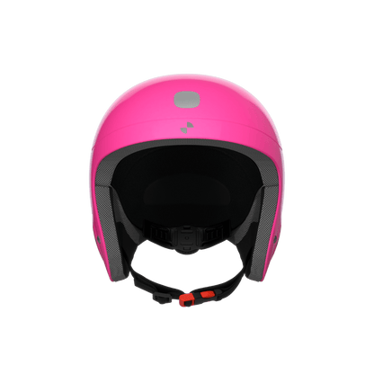 POC POCITO SKULL JUNIOR HELMET - FLUOR PINK - FRONT VIEW