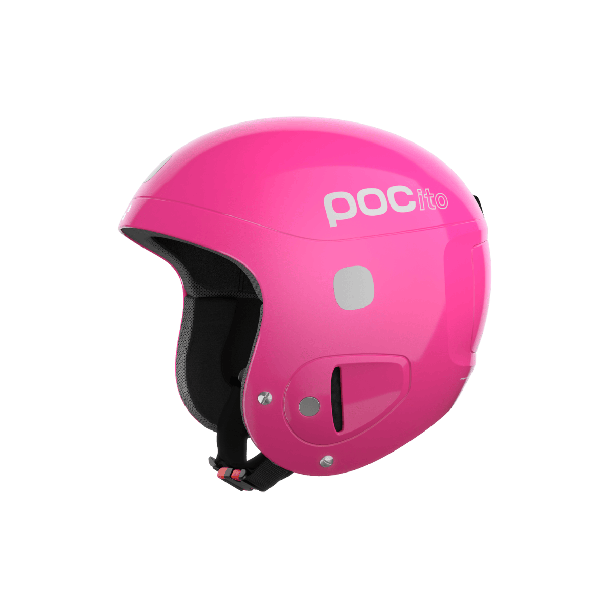 POC POCITO SKULL JUNIOR HELMET - FLUOR PINK - LEFT SIDE VIEW