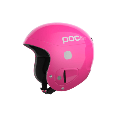 POC POCITO SKULL JUNIOR HELMET - FLUOR PINK - LEFT SIDE VIEW
