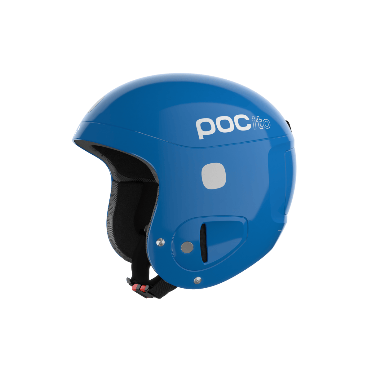 POC POCITO SKULL JUNIOR HELMET - FLUOR BLUE - LEFT SIDE VIEW