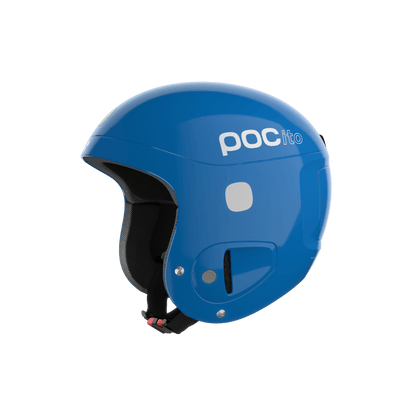 POC POCITO SKULL JUNIOR HELMET - FLUOR BLUE - LEFT SIDE VIEW