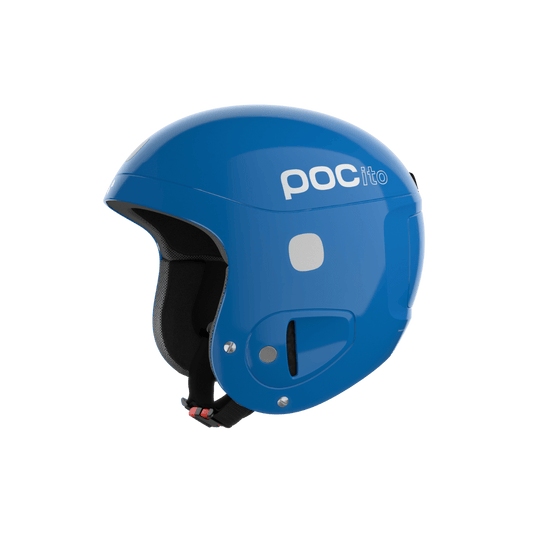 POC POCITO SKULL JUNIOR HELMET - FLUOR BLUE - LEFT SIDE VIEW