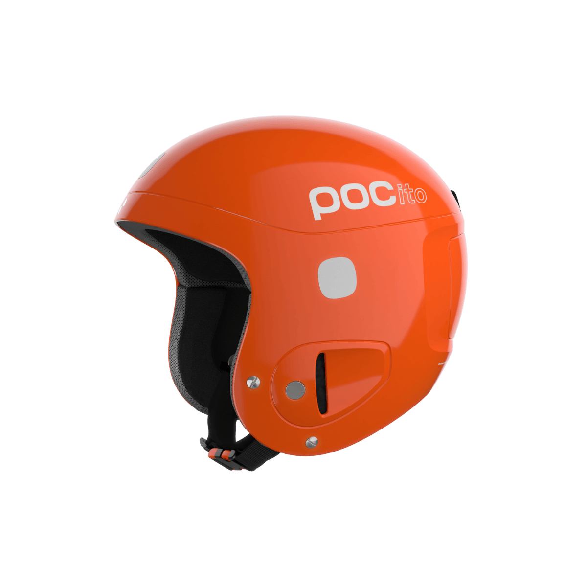 POC POCITO SKULL JUNIOR HELMET - FLUOR ORANGE - LEFT SIDE VIEW