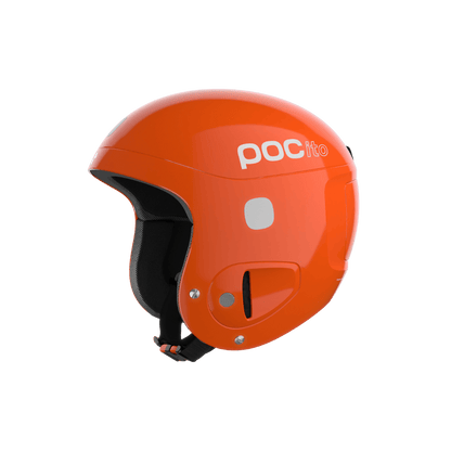 POC POCITO SKULL JUNIOR HELMET - FLUOR ORANGE - LEFT SIDE VIEW