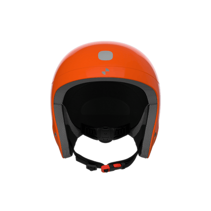POC POCITO SKULL JUNIOR HELMET - FLUOR ORANGE - FRONT VIEW