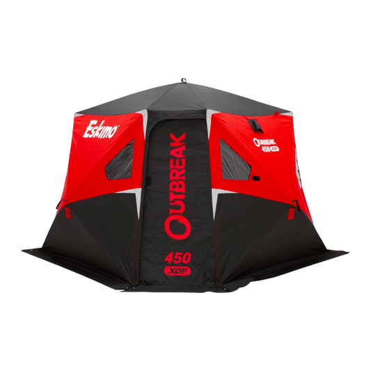 ESKIMO OUTBREAK 450XDP POP-UP SHELTER - BLACK/RED