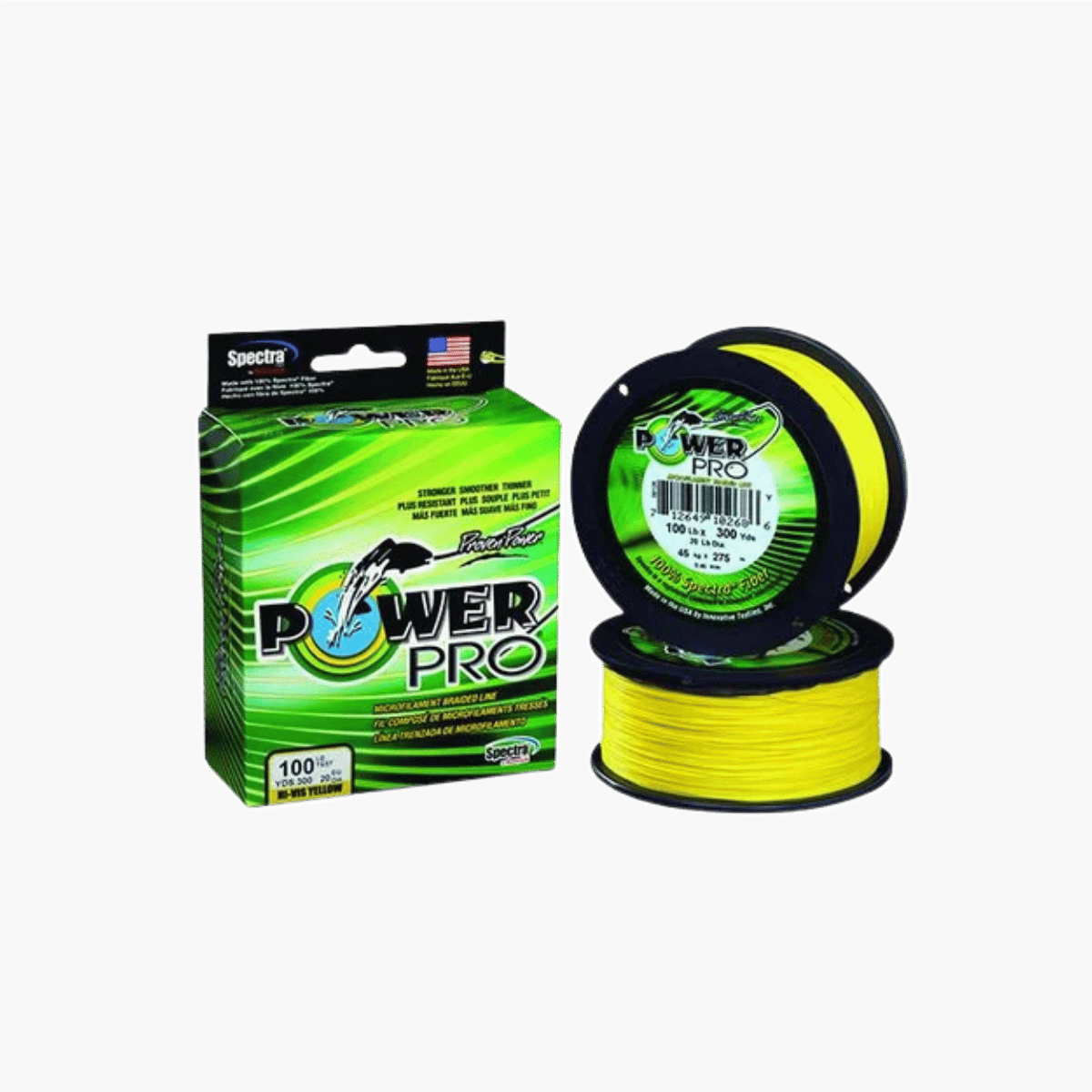 POWER PRO SPECTRA BRAID 150YD 40 LBS HI VIS YELLOW
