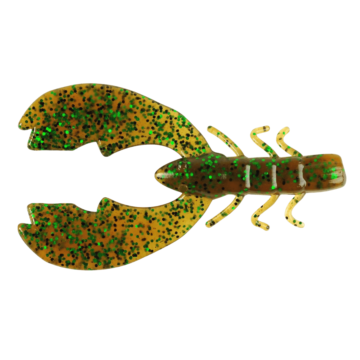 BERKLEY POWERBAIT CHIGGER CRAWFISHING LURE 4IN PUMPKIN GREEN FLECK