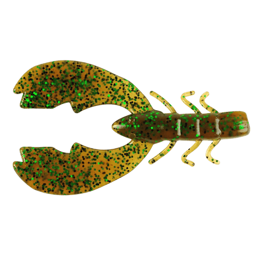 BERKLEY POWERBAIT CHIGGER CRAWFISHING LURE 4IN PUMPKIN GREEN FLECK
