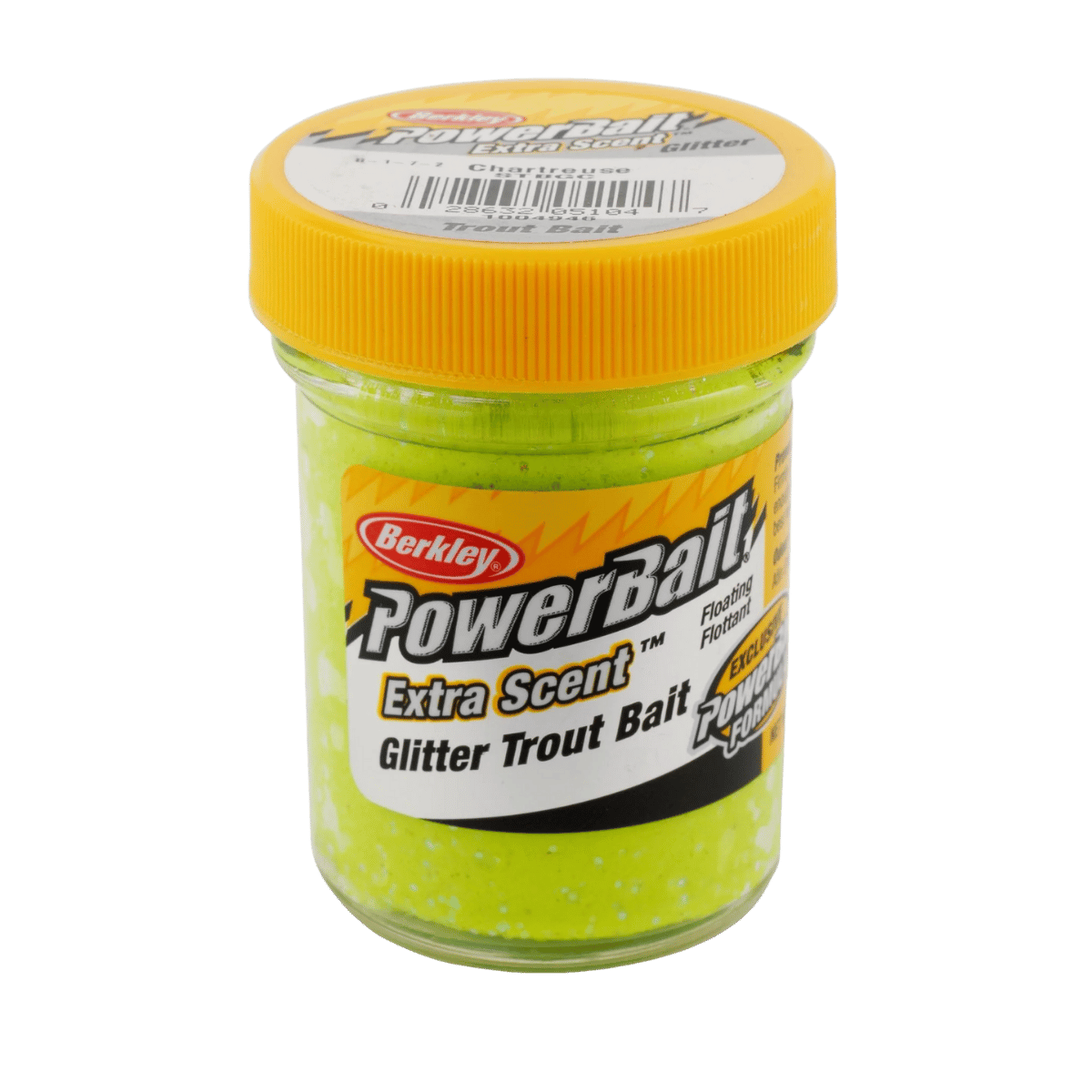 BERKLEY POWERBAIT GLITTER TROUT BAIT FISHING LURE 1-3/4OZ - CHARTREUSE