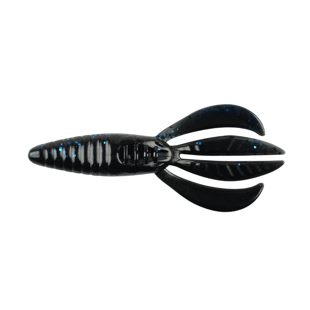 BERKLEY POWERBAIT PIT BOSS FISHING LURE 4 IN BLACK BLUE FLECK