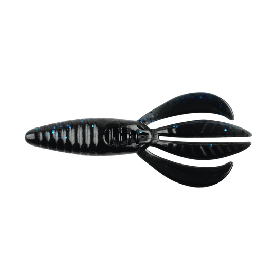 BERKLEY POWERBAIT PIT BOSS FISHING LURE 4 IN BLACK BLUE FLECK