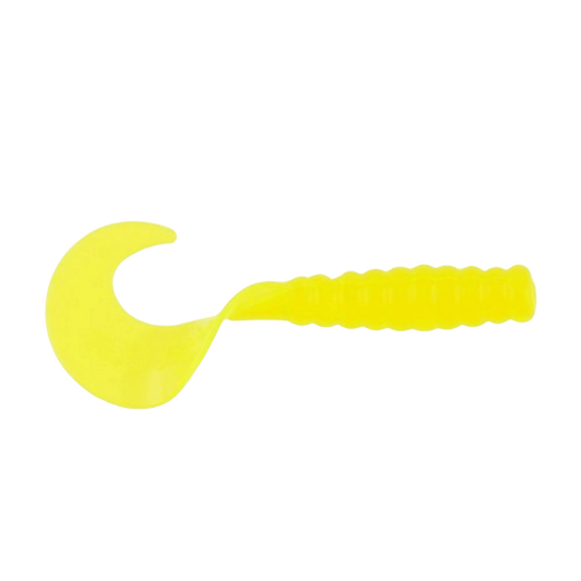 BERKLEY POWERBAIT POWER GRUBS FISHING LURE 2 IN - CHARTREUSE