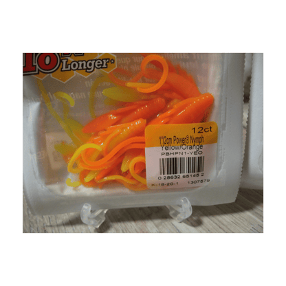  BERKLEY POWERBAIT POWER NYMPH FISHING LURE 1IN YELLOW/ORANGE - 2