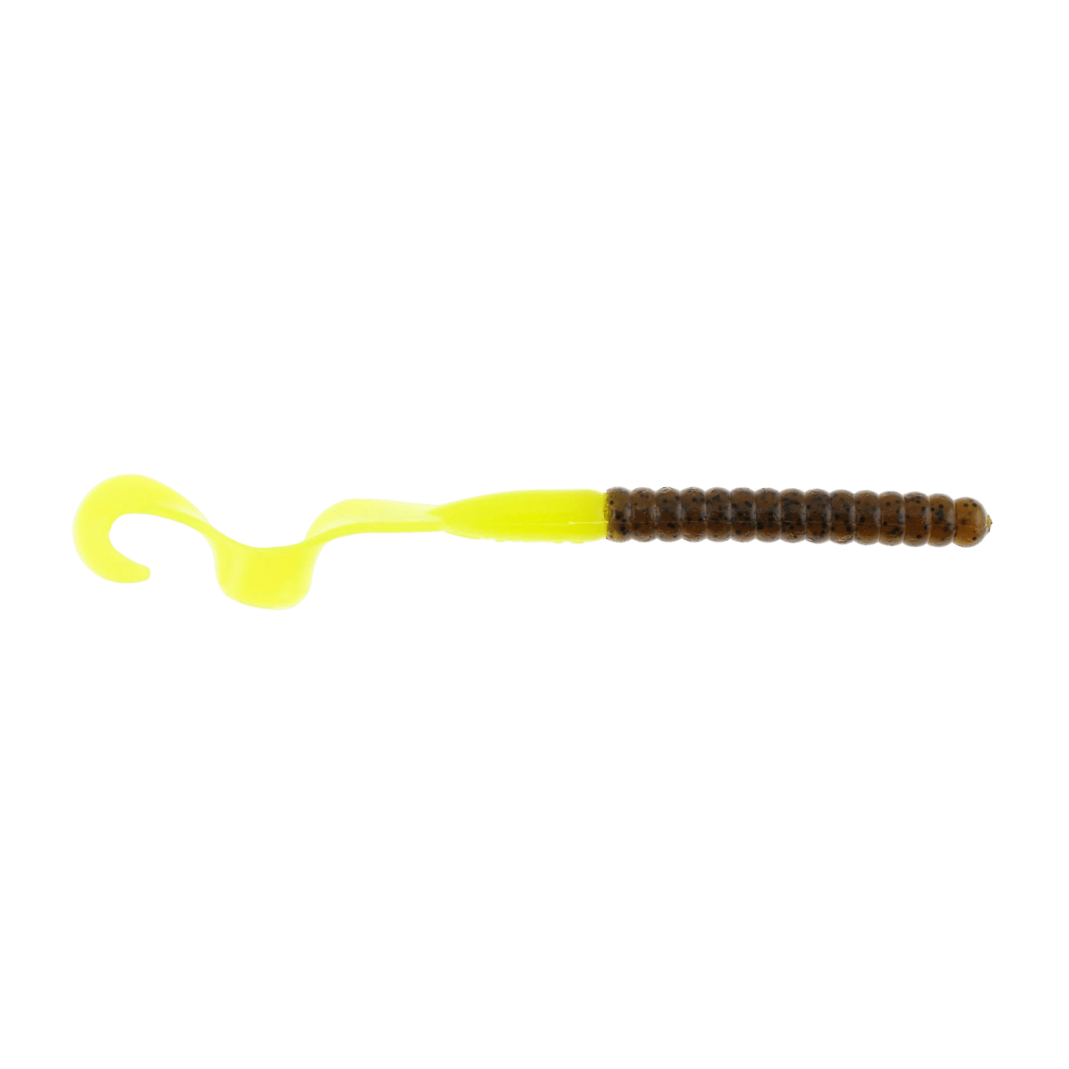 BERKLEY POWERBAIT POWER WORMS FISHING LURE 7 IN - GREEN PUMPKIN/CHARTREUSE