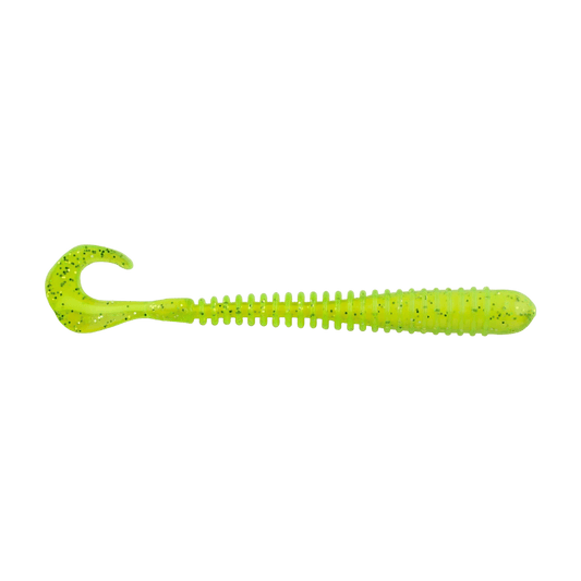 BERKLEY POWERBAIT 4IN RIB WORM – FISHING LURE - CITRUS BLAST