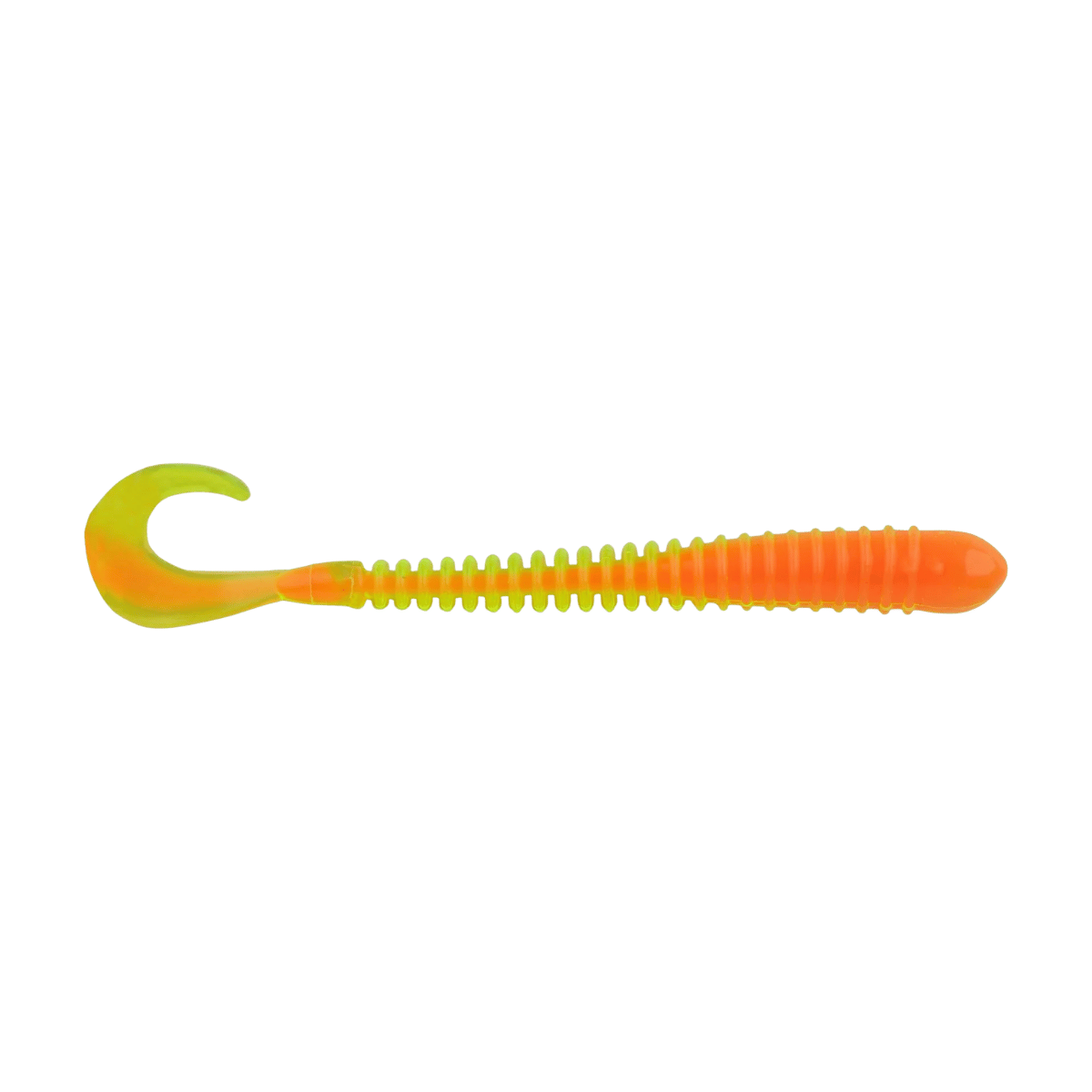 BERKLEY POWERBAIT 4IN RIB WORM – FISHING LURE - CITRUS PUNCH