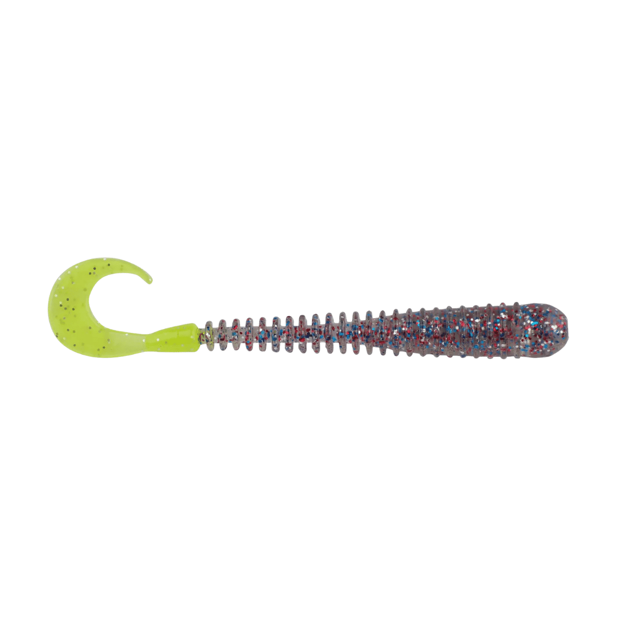 BERKLEY POWERBAIT 4IN RIB WORM – FISHING LURE - FIRECRACKER CHARTREUSE