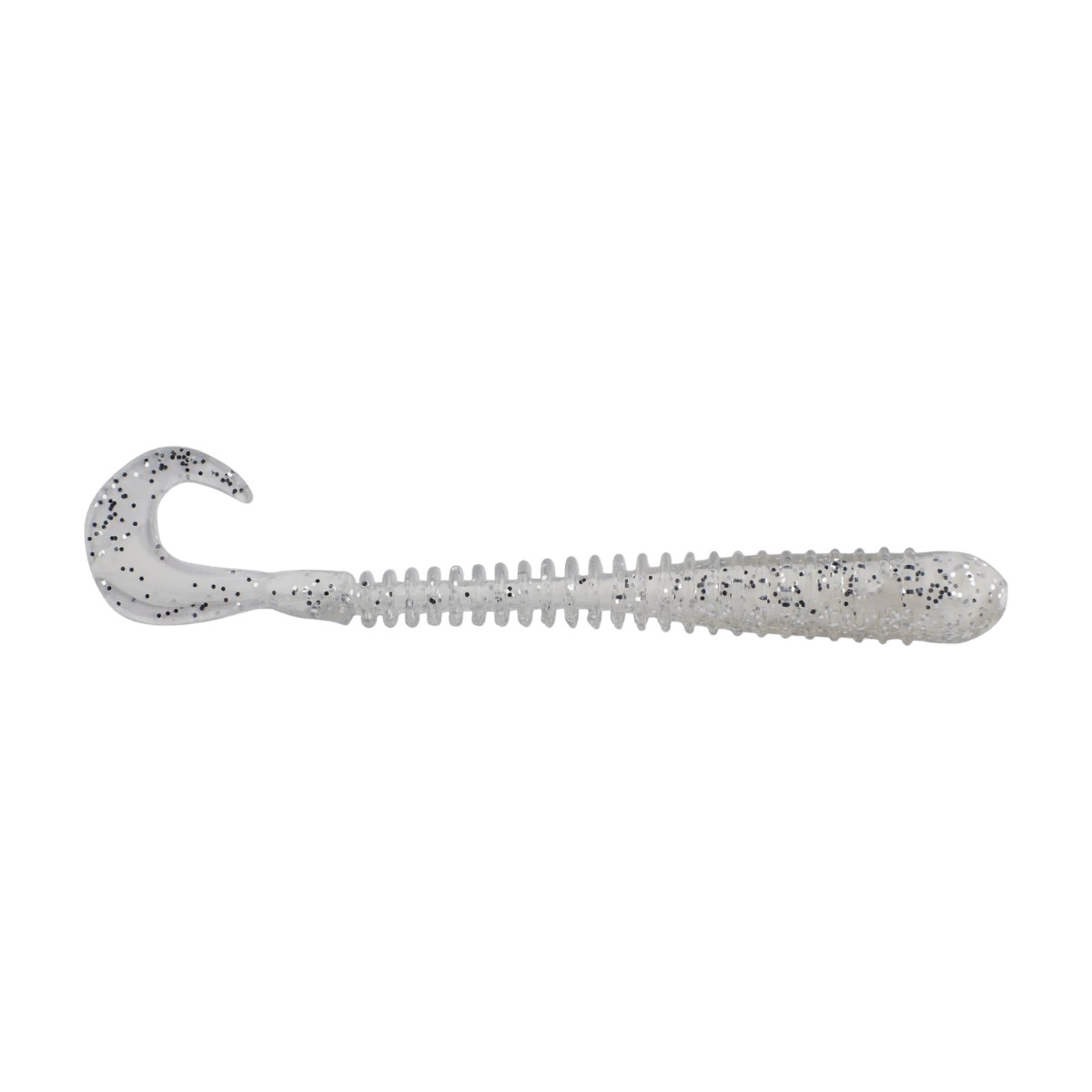 BERKLEY POWERBAIT 4IN RIB WORM – FISHING LURE - WHITE ICE