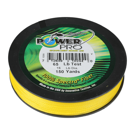 POWER PRO SPECTRA BRAID 150YD 20 LBS HI-VIS YELLOW