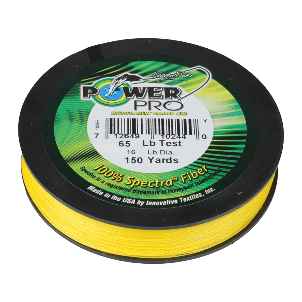 POWER PRO SPECTRA BRAID 150YD 30 LBS HI-VIS YELLOW