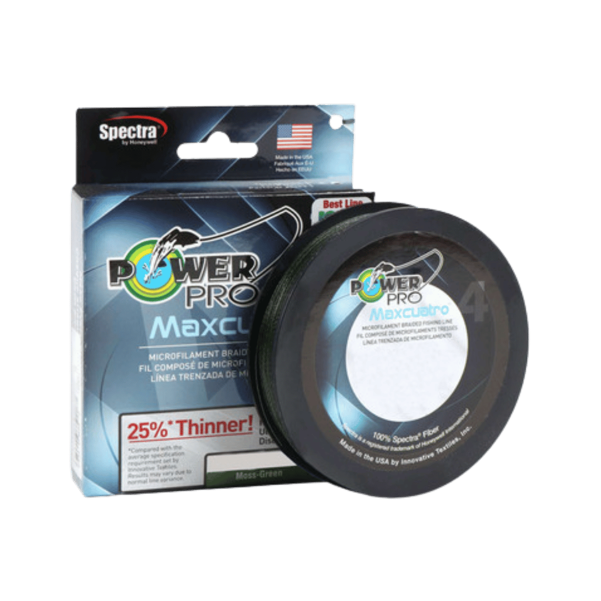 POWER PRO MAXCUATRO 150YD 100 LBS MOSS GREEN 1