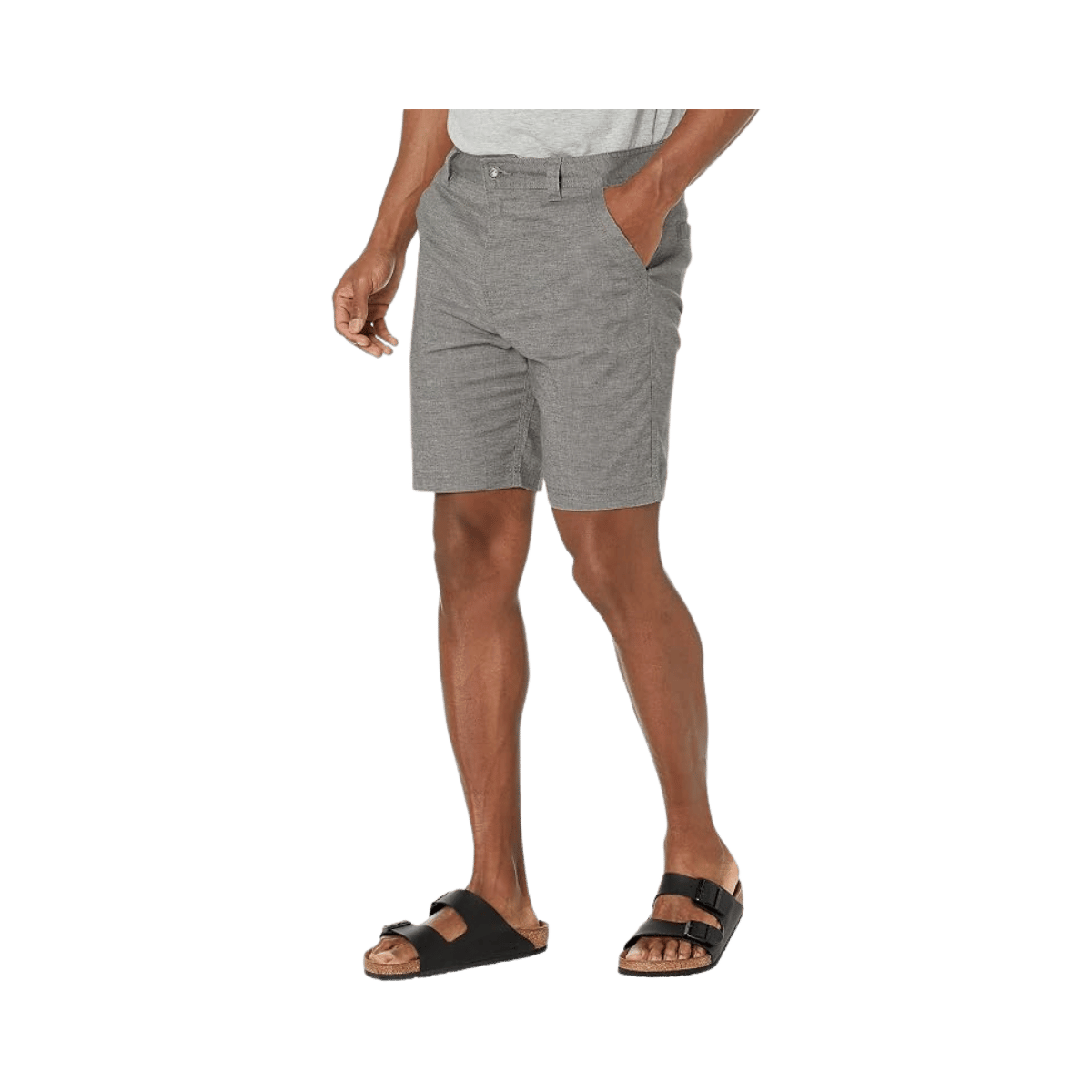 PRANA FURROW SHORT 8" INSEAM GRAVEL