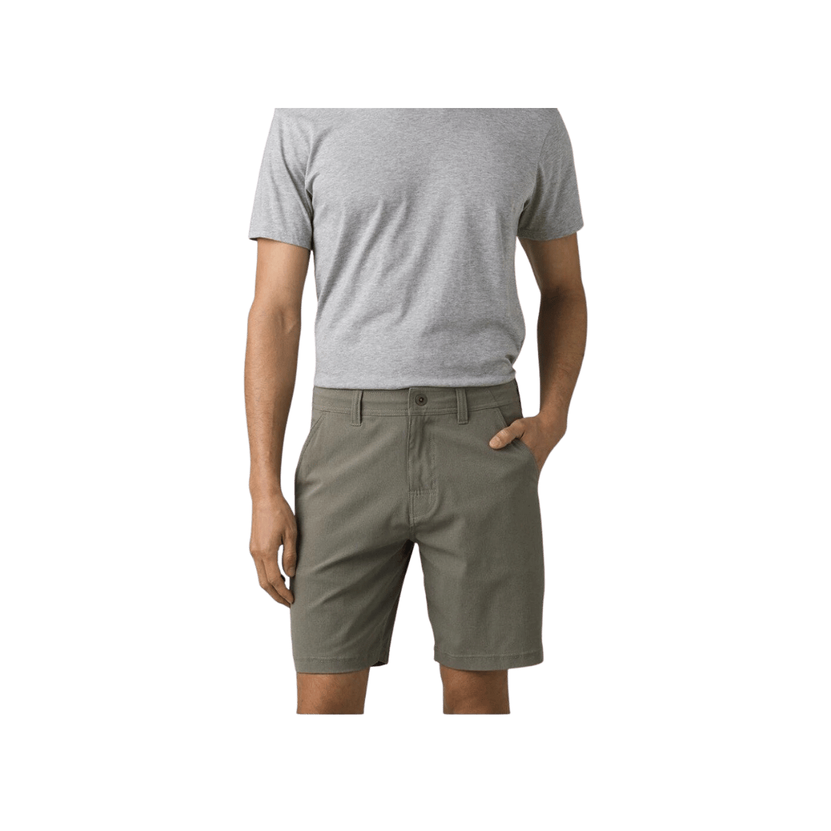 PRANA HYBRIDIZER SHORT 10" RYE GREEN