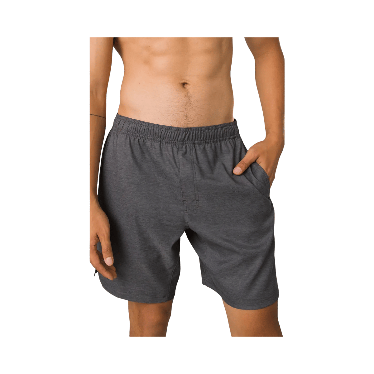 PRANA PEAK TO CREEK SHORT II 8" DARK IRON HEATHER